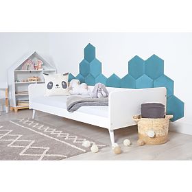 Hexagon Upholstered Panel - Emerald