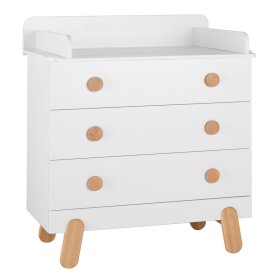 Ida chest of drawers with changing attachment, Pinio