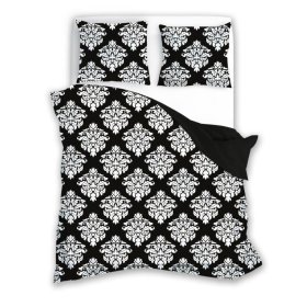 Cotton bedclothes Glamor black and white 140x200cm + 70x90cm, Faro