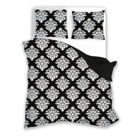 Cotton bedclothes Glamor black and white 140x200cm + 70x90cm, Faro