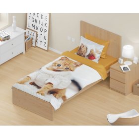 Children's bedding 140x200 cm + 70x90 cm Kitten, Faro