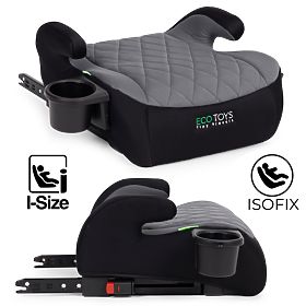 ISOFIX Car Seat Booster for Children i-SIZE Height 125-150 cm with Cup Holder ECOTOYS, EcoToys