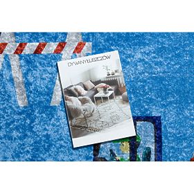 JUNIOR 51827.803 Washing Mat Truck, Excavator for Kids Non-Slip - Blue, F.H.Kabis