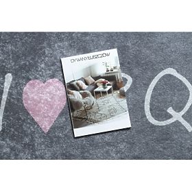 JUNIOR 52106.801 Washing Mat Alphabet for Kids Anti-Slip - Gray, F.H.Kabis