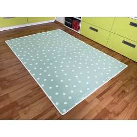Children's rug Dots - mint