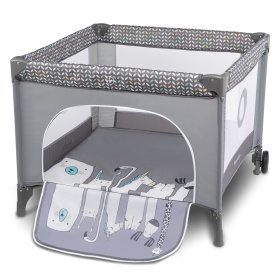 LIONELO Sofie Scandi playpen - gray, Lionelo