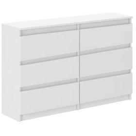 Chest of drawers MILLA 140 cm - White, Wooden Toys