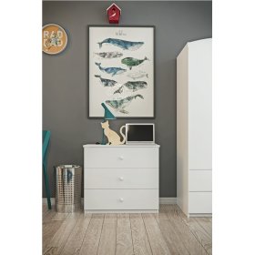Ourbaby children's chest of drawers - white