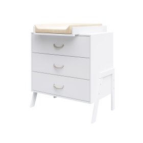 Chest of drawers CONE - WHITE with changing table, Pietrus