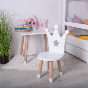 Children's table with chairs - Koruna - white, Ourbaby