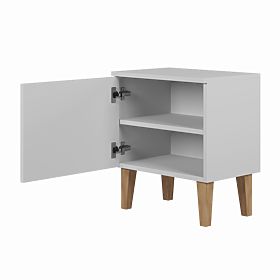 KUBI bedside table - white