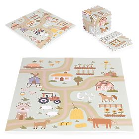 Large EVA Foam Mat for Children Farm 90.5x90.5 cm 21 Pieces ECOTOYS