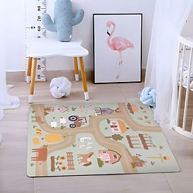 Large EVA Foam Mat for Children Farm 90.5x90.5 cm 21 Pieces ECOTOYS