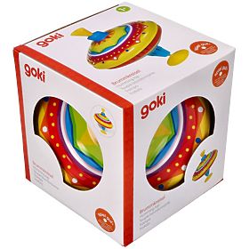 Large Rainbow Spinning Top, Goki