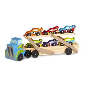 Large Truck with Racing Cars