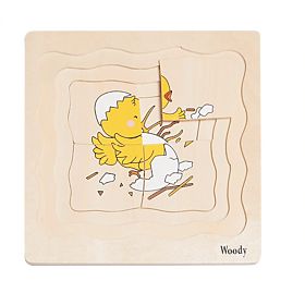 Layered Puzzle Life of a Hen