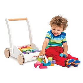 Le Toy Van Petilou Walker with Rainbow Blocks