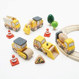 Le Toy Van Set of construction machines