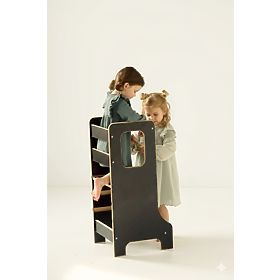 Learning Tower SLIM M - Black, baby wood