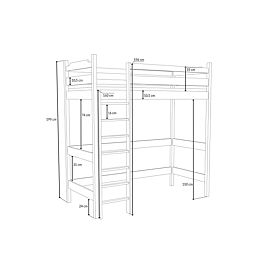 Loft Bed Texas - White