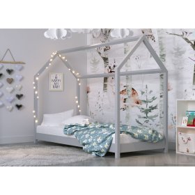 Bella house children's bed - gray, All Meble