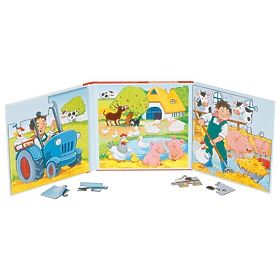Magnetic Puzzle Book Farm
