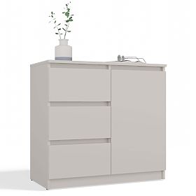 Malwa 1D3S Chest of Drawers in Cashmere Beige