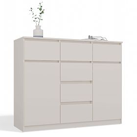 Malwa 2D6S Chest of Drawers in Cashmere Beige