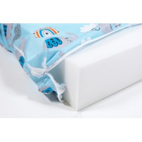 Mattress with a pattern - blue elephant, Ourbaby