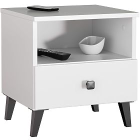 MOBI K-01 WHITE BLACK CHEST OF DRAWERS