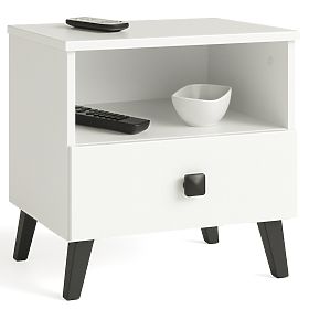 MOBI K-01 WHITE BLACK CHEST OF DRAWERS