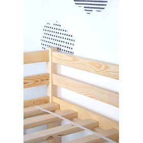 Children's raised bed Ourbaby Modo with a slide - pine