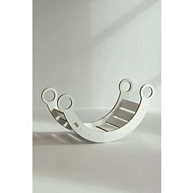 Montessori Climbing Set L - White, baby wood