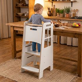 Montessori Wooden Learning Tower - White