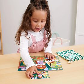 Mudpuppy Puzzle Happy Campers in a Fabric Bag 36 Pieces