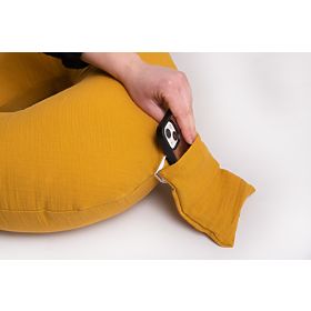Muslin Adjustable Pillow Heavens - mustard
