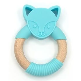 Nature Planet Silicone Teether Blue Wolf