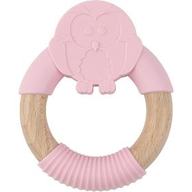 Nature Planet Silicone Teether Pink Owl