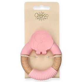 Nature Planet Silicone Teether Pink Owl