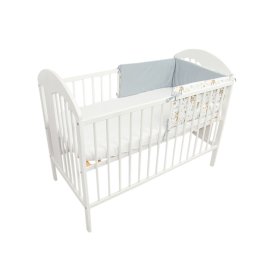 Protective mantinel 180 for crib Forest animals - gray