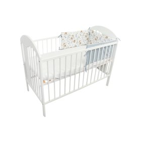 Protective mantinel 180 for crib Forest animals - gray