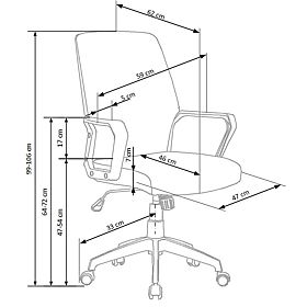 Office chair Spin - beige - white, Halmar