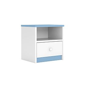 Ourbaby children's bedside table - blue-white, Kocot Kids