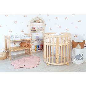 Oval Growing Crib Ruby 7-in-1 - Natural