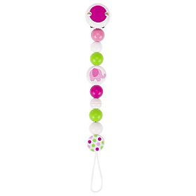 Pacifier Holder Pink Elephant