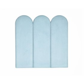 Obluček upholstered panel - baby blue, MIRAS