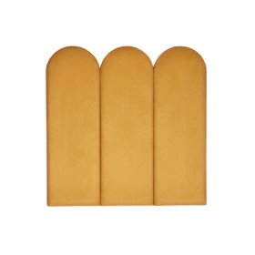 Upholstered panel Arc - mustard