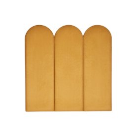 Upholstered panel Arc - mustard