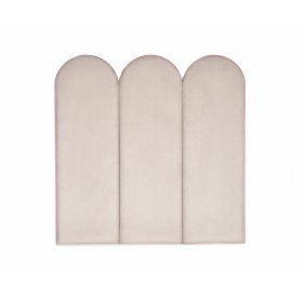 Obluček upholstered panel - beige, MIRAS