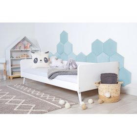 Upholstered panel Hexagon- baby blue, MIRAS